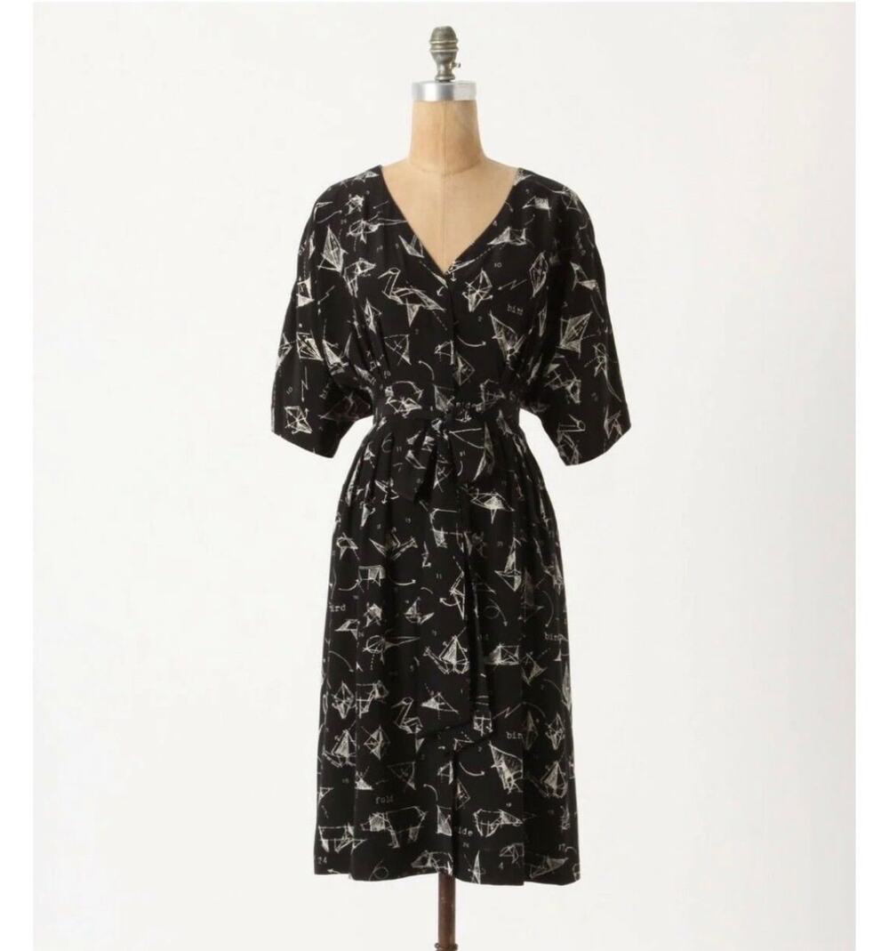 Anthropologie Moulinette Soeurs Many Folds Dress - sz 2